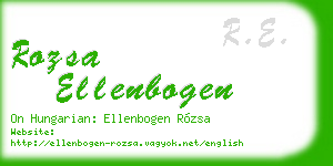 rozsa ellenbogen business card